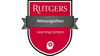 A Rutgers shield digital course badge