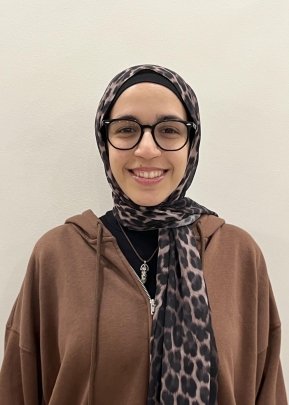 Female student with glasses
